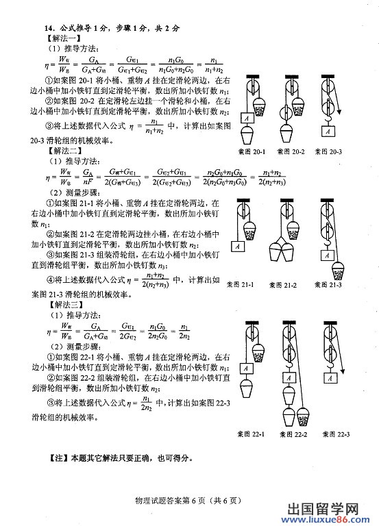 2013青岛中考物理答案