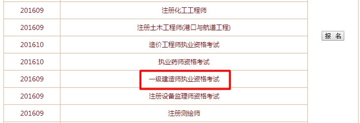 2016年一级建造师考试全国报名入口已公布