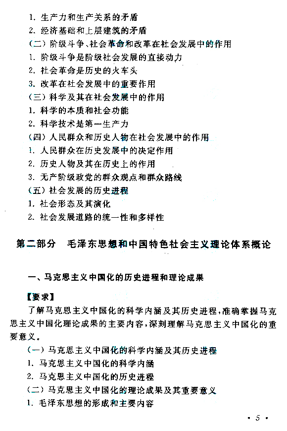 2015年成人高考专升本《政治》考试大纲