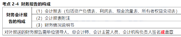 2020年初级会计考试《经济法基础》高频考点4：财务报告的构成