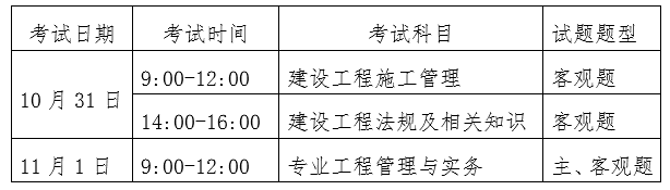 2020年山东二级建造师考试时间