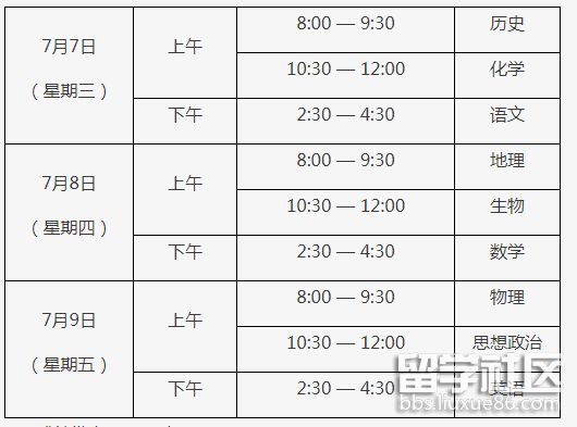 2021年北京第二次高中学业水平考试时间及科目