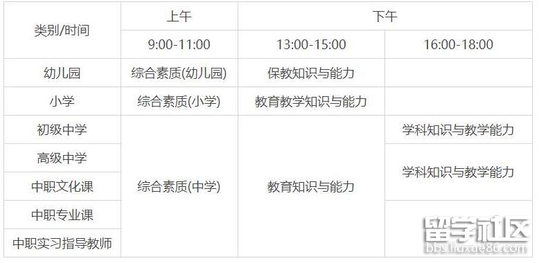 浙江2022年下半年中小学教师资格证笔试时间